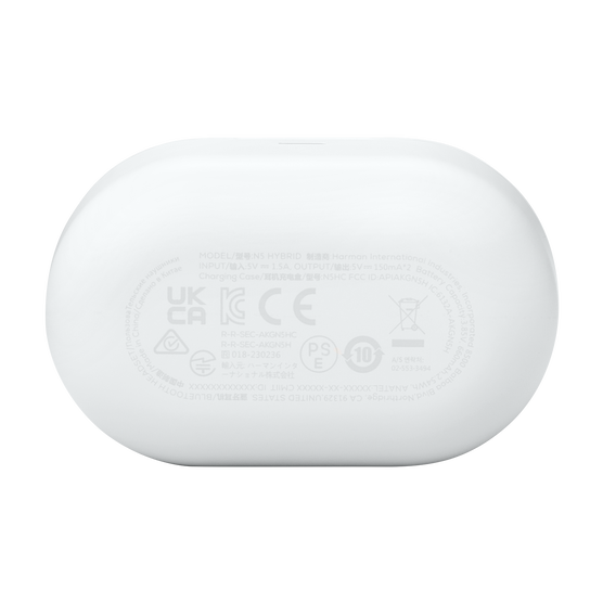 AKG N5 Hybrid - White - True wireless noise cancelling earbuds - Detailshot 7